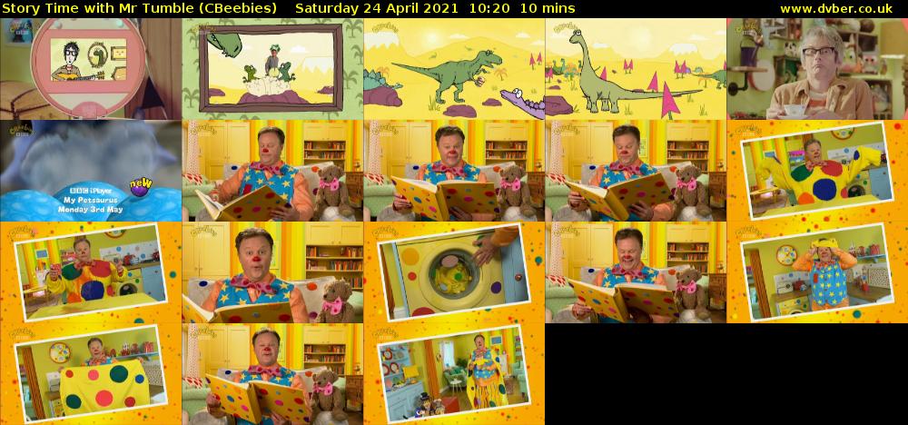 Story Time with Mr Tumble (CBeebies) Saturday 24 April 2021 10:20 - 10:30