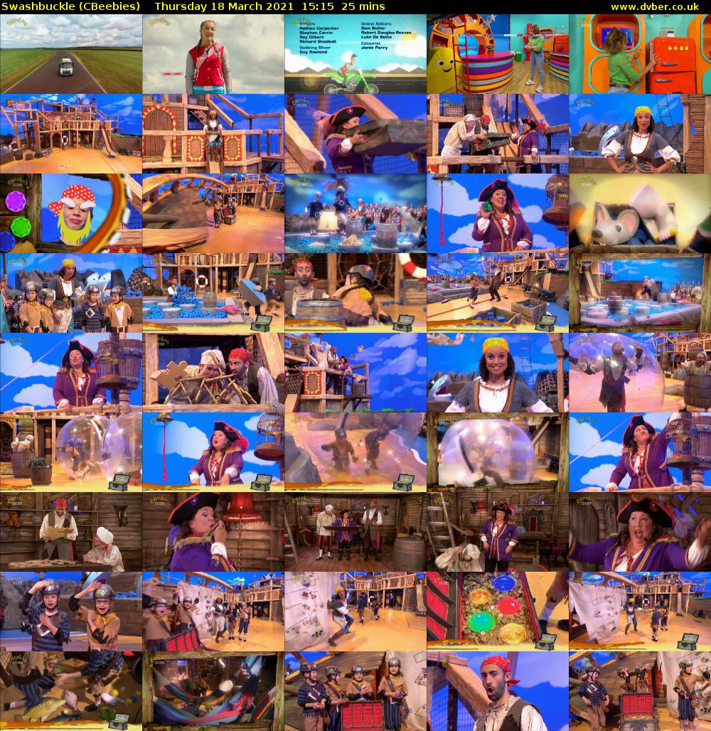 Swashbuckle (CBeebies) Thursday 18 March 2021 15:15 - 15:40