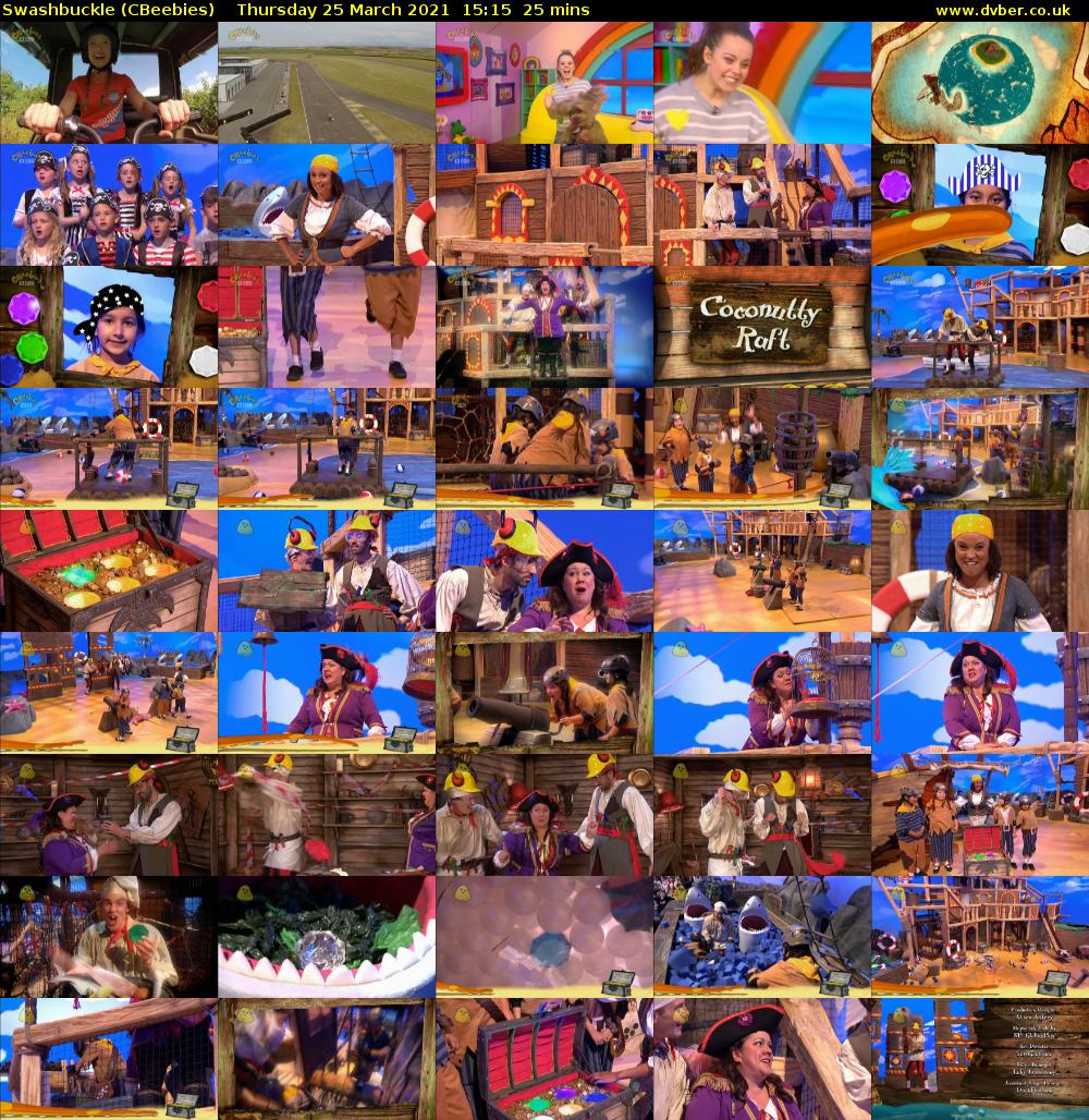 Swashbuckle (CBeebies) Thursday 25 March 2021 15:15 - 15:40