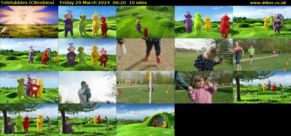 Teletubbies (CBeebies) Friday 29 March 2024 06:20 - 06:30