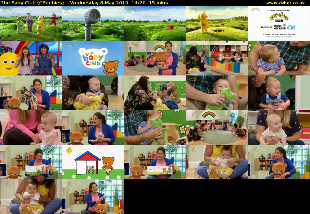 The Baby Club (CBeebies) Wednesday 8 May 2019 14:20 - 14:35