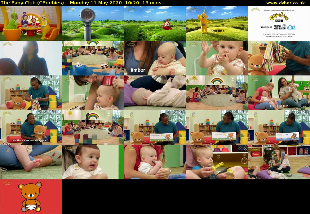 The Baby Club (CBeebies) Monday 11 May 2020 10:20 - 10:35