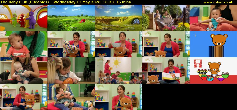 The Baby Club (CBeebies) Wednesday 13 May 2020 10:20 - 10:35