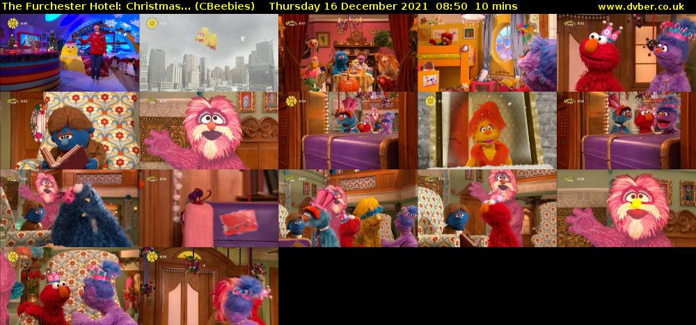 The Furchester Hotel: Christmas... (CBeebies) Thursday 16 December 2021 08:50 - 09:00