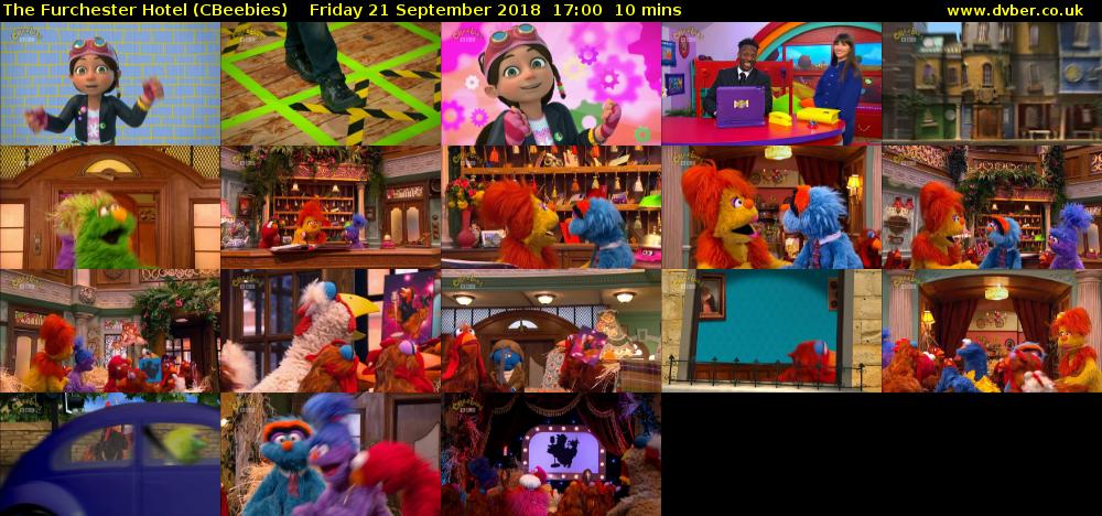 The Furchester Hotel (CBeebies) Friday 21 September 2018 17:00 - 17:10