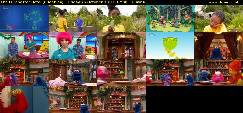 The Furchester Hotel (CBeebies) Friday 26 October 2018 17:00 - 17:10