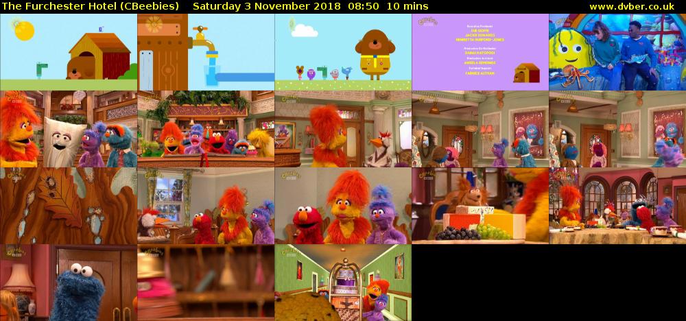 The Furchester Hotel (CBeebies) Saturday 3 November 2018 08:50 - 09:00