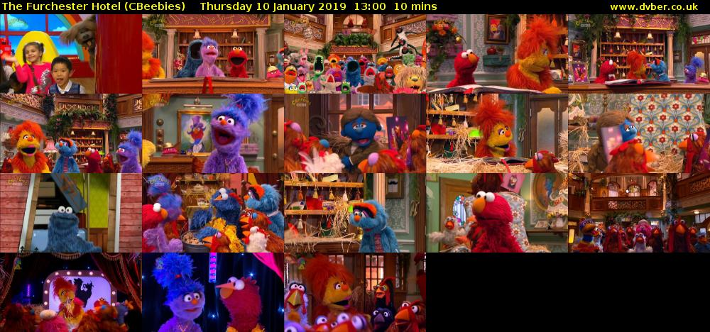 The Furchester Hotel (CBeebies) Thursday 10 January 2019 13:00 - 13:10