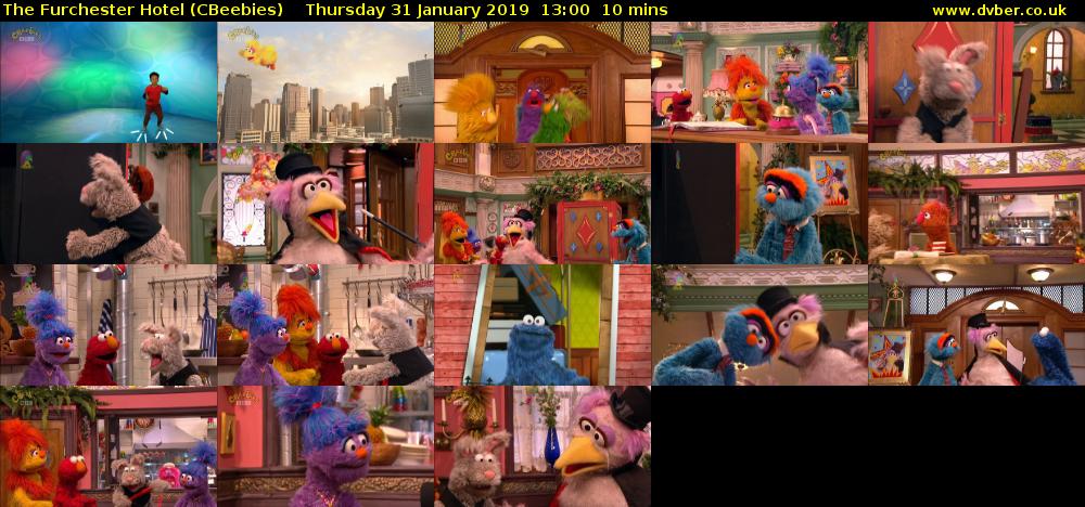 The Furchester Hotel (CBeebies) Thursday 31 January 2019 13:00 - 13:10