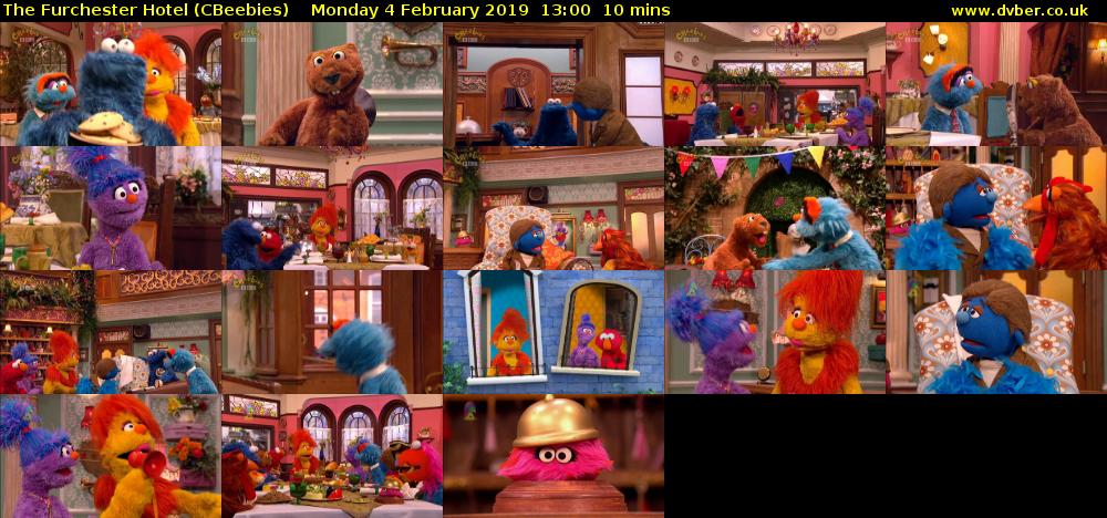 The Furchester Hotel (CBeebies) Monday 4 February 2019 13:00 - 13:10