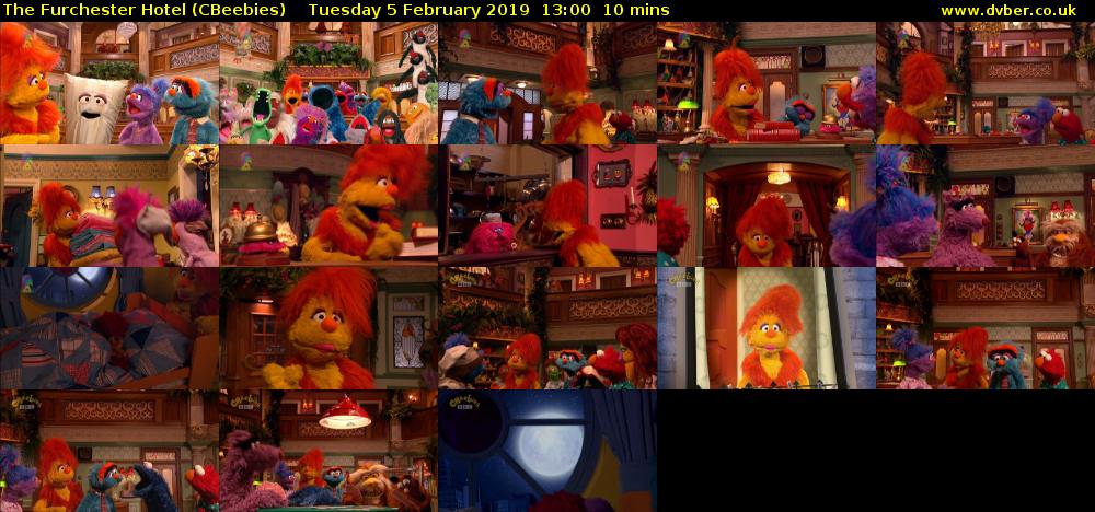 The Furchester Hotel (CBeebies) Tuesday 5 February 2019 13:00 - 13:10