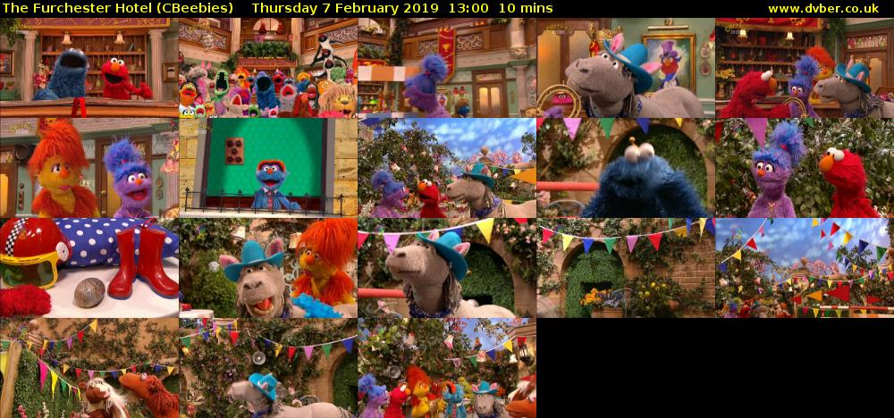 The Furchester Hotel (CBeebies) Thursday 7 February 2019 13:00 - 13:10