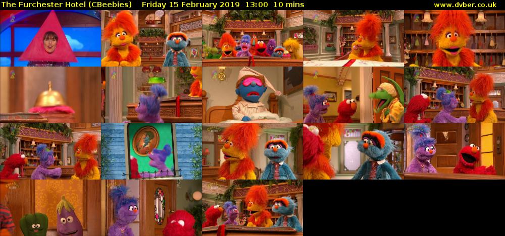 The Furchester Hotel (CBeebies) Friday 15 February 2019 13:00 - 13:10