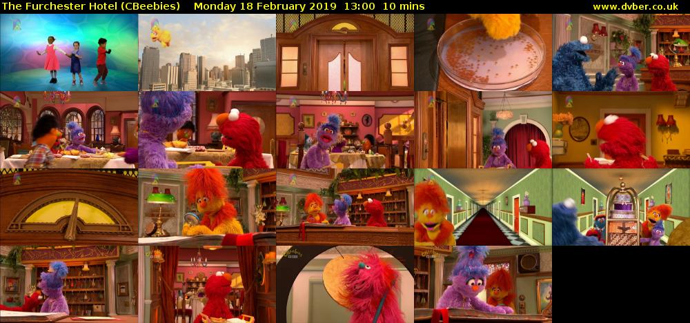 The Furchester Hotel (CBeebies) Monday 18 February 2019 13:00 - 13:10