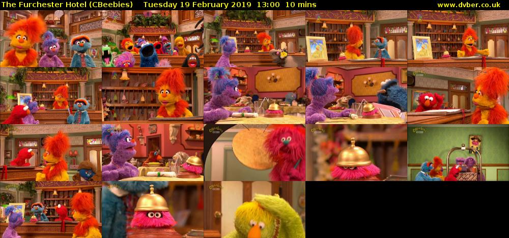 The Furchester Hotel (CBeebies) Tuesday 19 February 2019 13:00 - 13:10