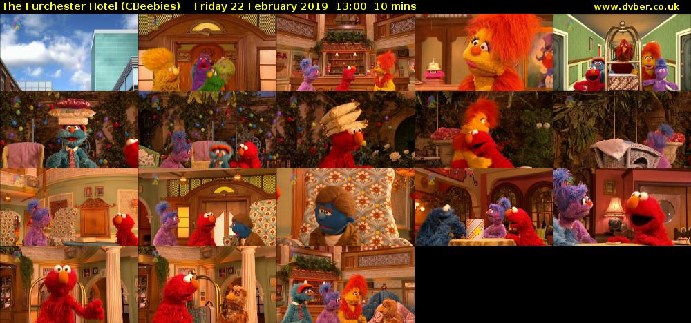 The Furchester Hotel (CBeebies) Friday 22 February 2019 13:00 - 13:10