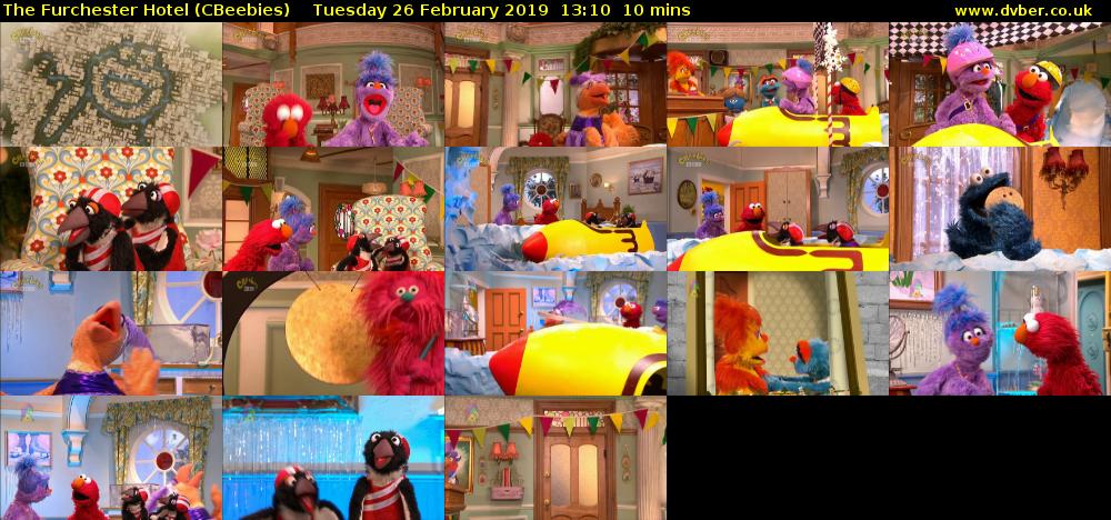 The Furchester Hotel (CBeebies) Tuesday 26 February 2019 13:10 - 13:20