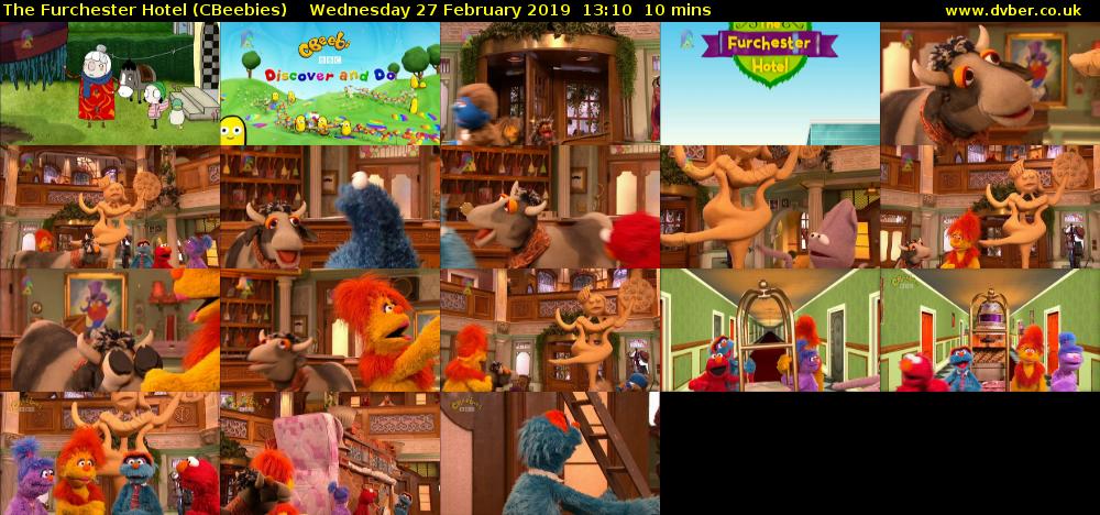 The Furchester Hotel (CBeebies) Wednesday 27 February 2019 13:10 - 13:20