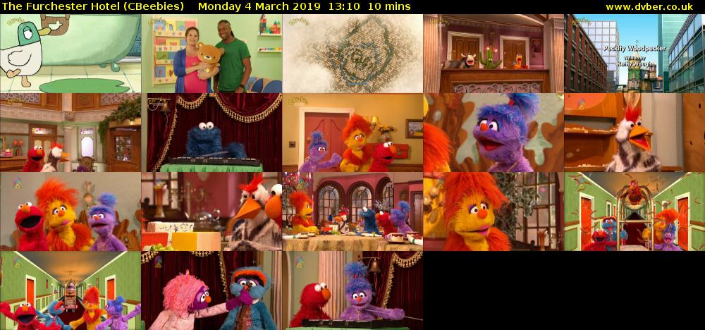 The Furchester Hotel (CBeebies) Monday 4 March 2019 13:10 - 13:20