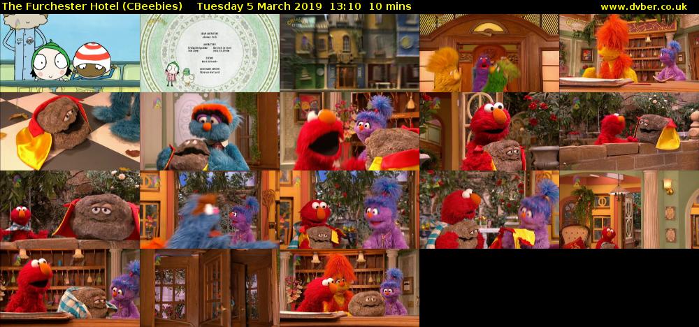 The Furchester Hotel (CBeebies) Tuesday 5 March 2019 13:10 - 13:20