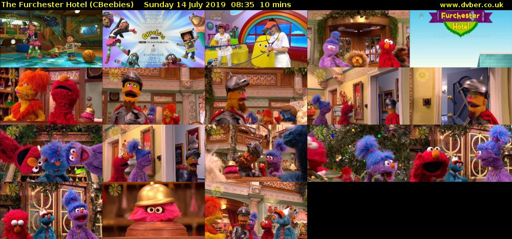 The Furchester Hotel (CBeebies) Sunday 14 July 2019 08:35 - 08:45