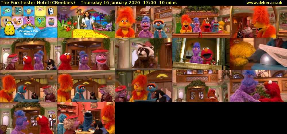 The Furchester Hotel (CBeebies) Thursday 16 January 2020 13:00 - 13:10