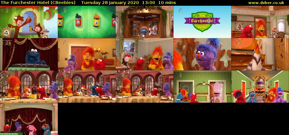 The Furchester Hotel (CBeebies) Tuesday 28 January 2020 13:00 - 13:10