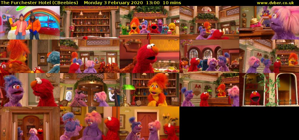 The Furchester Hotel (CBeebies) Monday 3 February 2020 13:00 - 13:10
