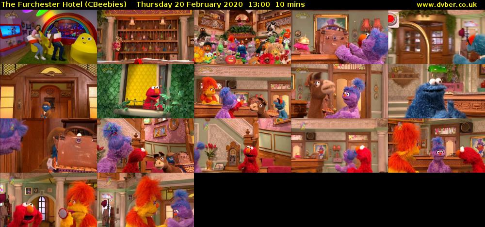 The Furchester Hotel (CBeebies) Thursday 20 February 2020 13:00 - 13:10