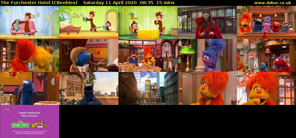 The Furchester Hotel (CBeebies) Saturday 11 April 2020 08:35 - 08:50