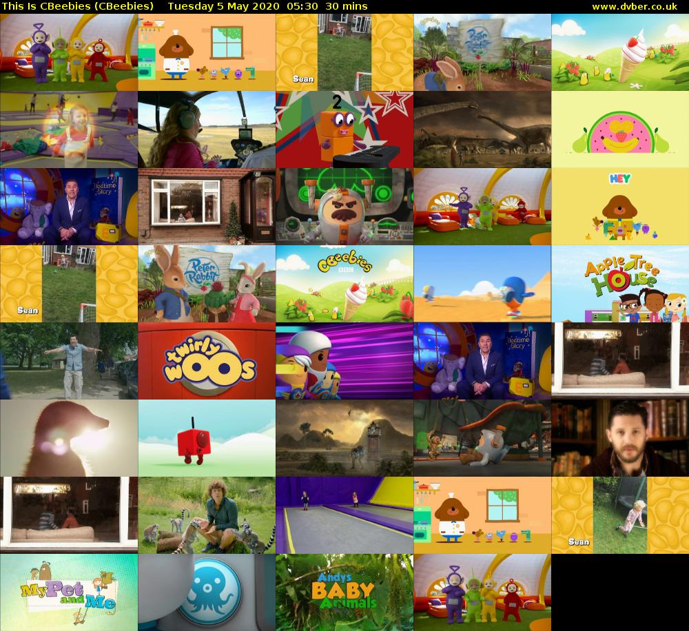 This Is CBeebies (CBeebies) Tuesday 5 May 2020 05:30 - 06:00