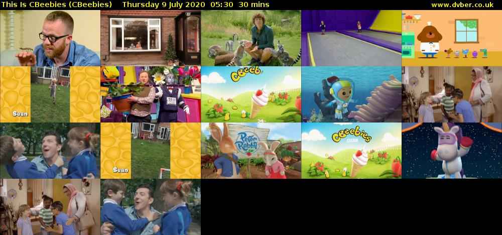 This Is CBeebies (CBeebies) Thursday 9 July 2020 05:30 - 06:00