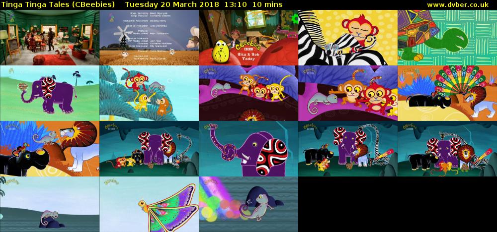 Tinga Tinga Tales (CBeebies) Tuesday 20 March 2018 13:10 - 13:20