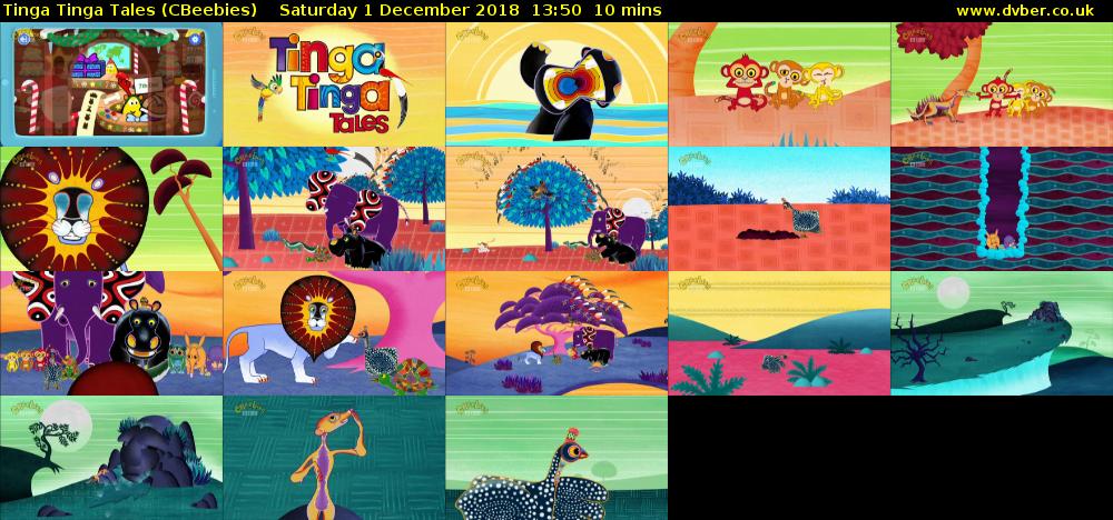 Tinga Tinga Tales (CBeebies) Saturday 1 December 2018 13:50 - 14:00