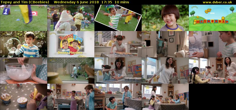 Topsy and Tim (CBeebies) Wednesday 6 June 2018 17:35 - 17:45