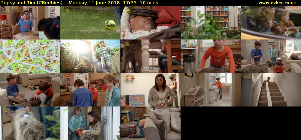 Topsy and Tim (CBeebies) Monday 11 June 2018 17:35 - 17:45