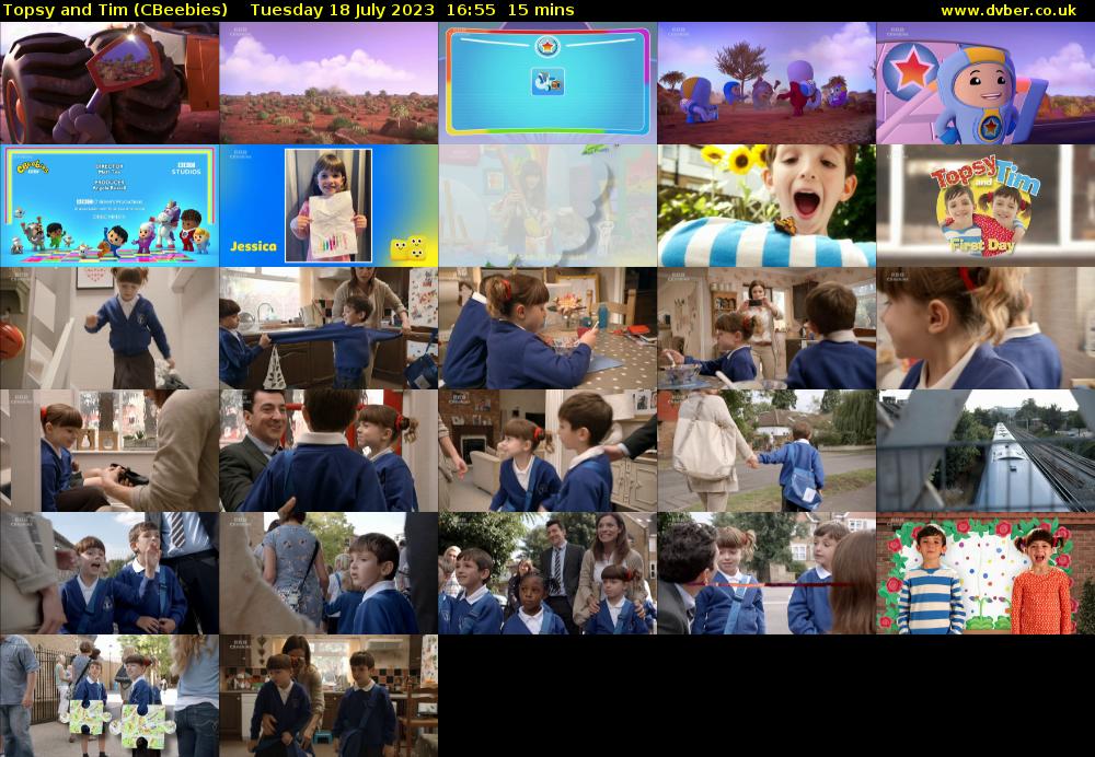 Topsy and Tim (CBeebies) Tuesday 18 July 2023 16:55 - 17:10