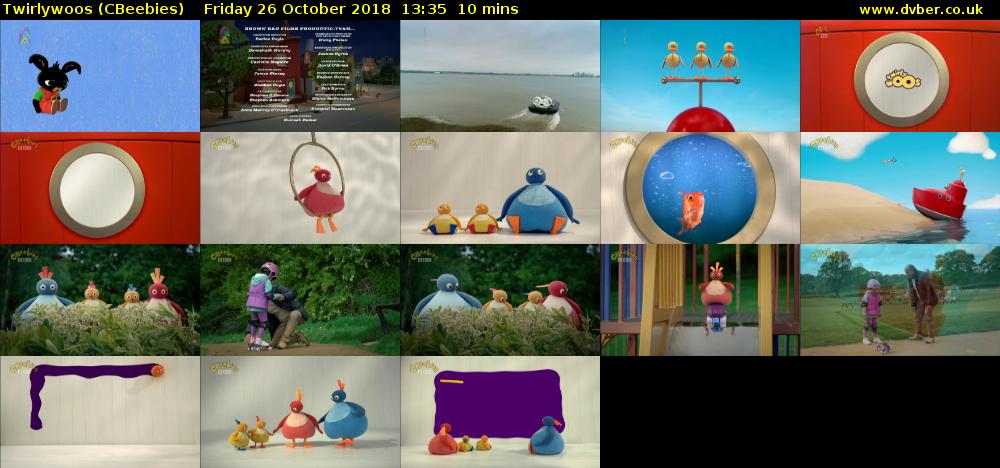 Twirlywoos (CBeebies) Friday 26 October 2018 13:35 - 13:45