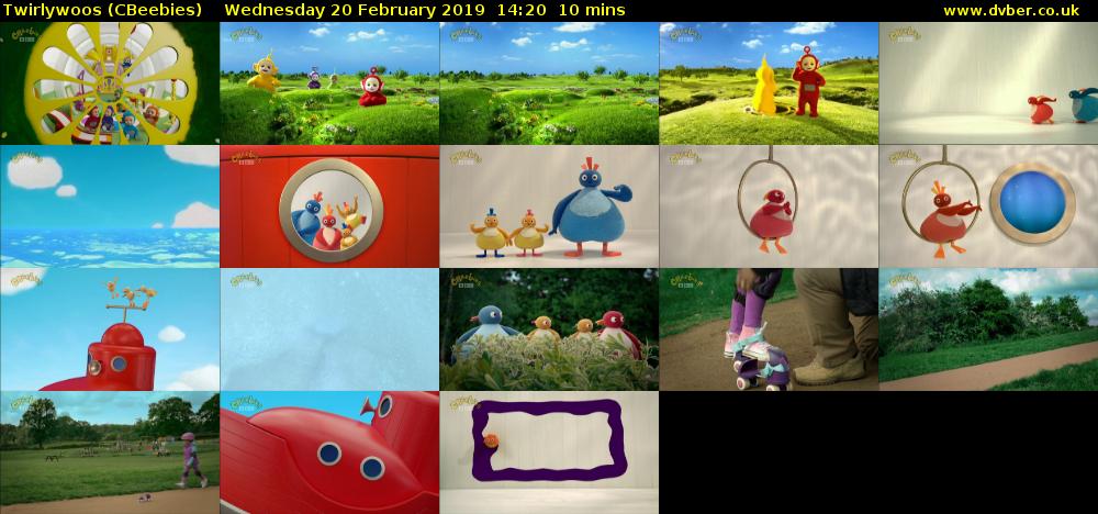 Twirlywoos (CBeebies) Wednesday 20 February 2019 14:20 - 14:30