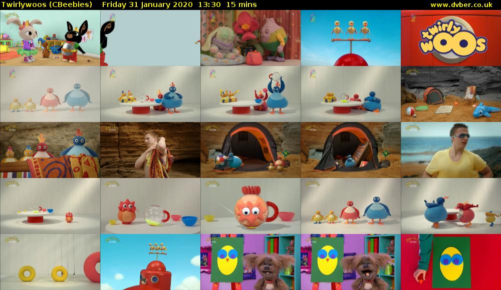 Twirlywoos (CBeebies) Friday 31 January 2020 13:30 - 13:45