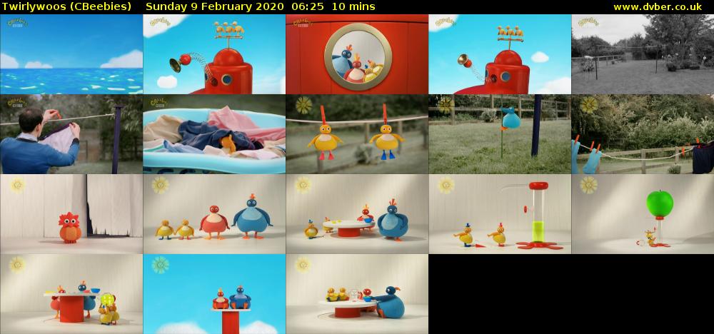 Twirlywoos (CBeebies) Sunday 9 February 2020 06:25 - 06:35