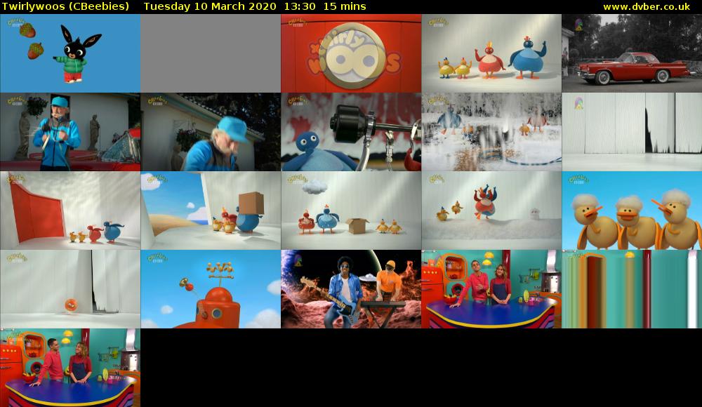 Twirlywoos (CBeebies) Tuesday 10 March 2020 13:30 - 13:45