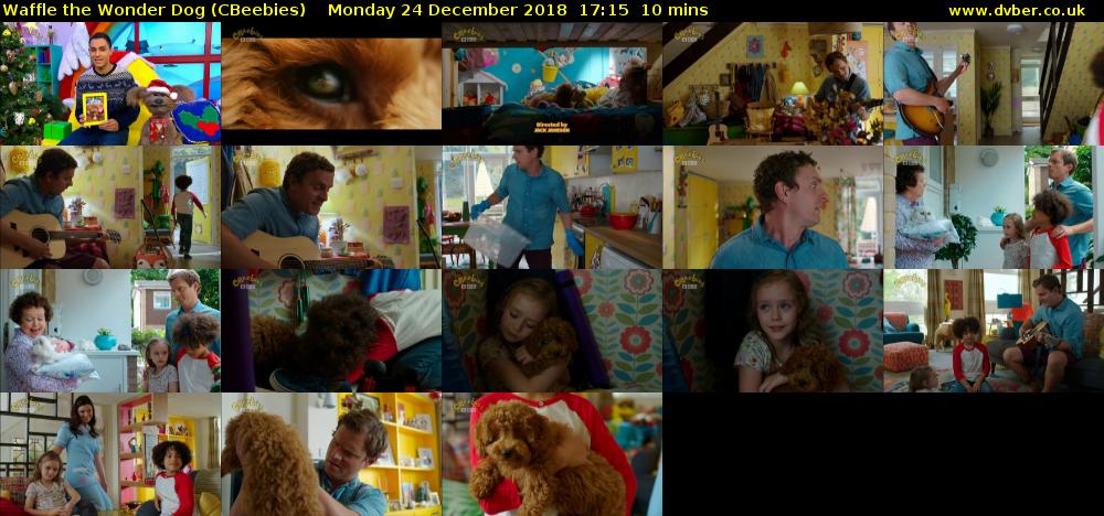 Waffle the Wonder Dog (CBeebies) Monday 24 December 2018 17:15 - 17:25