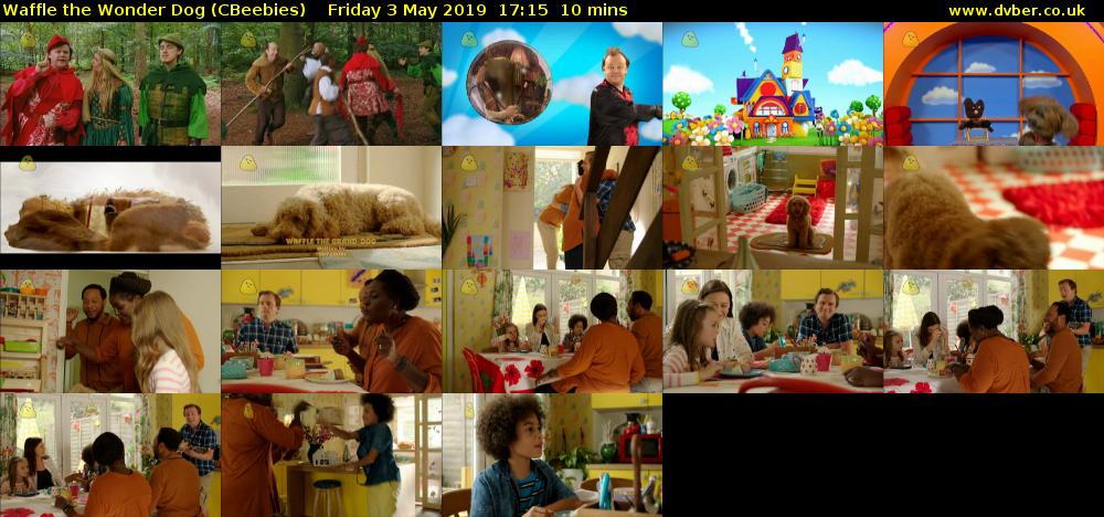Waffle the Wonder Dog (CBeebies) Friday 3 May 2019 17:15 - 17:25