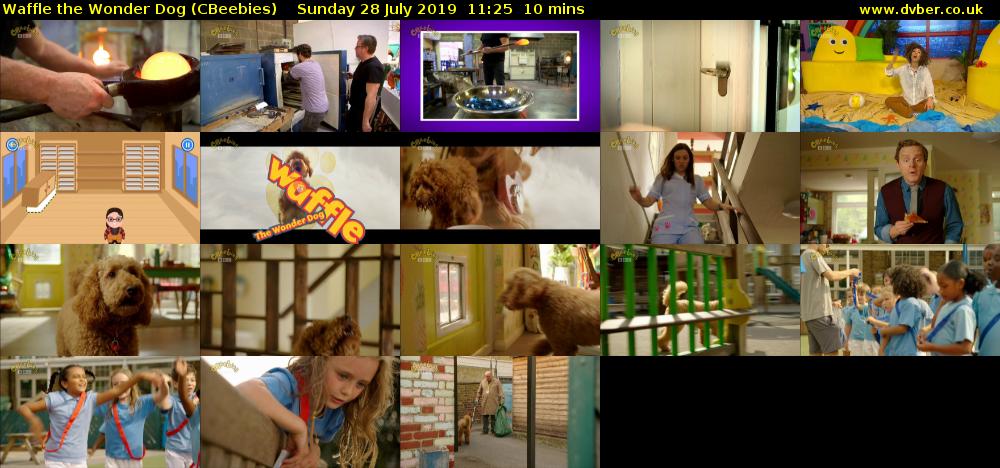 Waffle the Wonder Dog (CBeebies) Sunday 28 July 2019 11:25 - 11:35