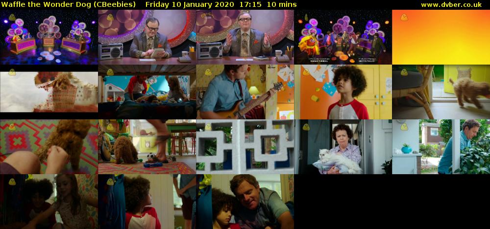 Waffle the Wonder Dog (CBeebies) Friday 10 January 2020 17:15 - 17:25