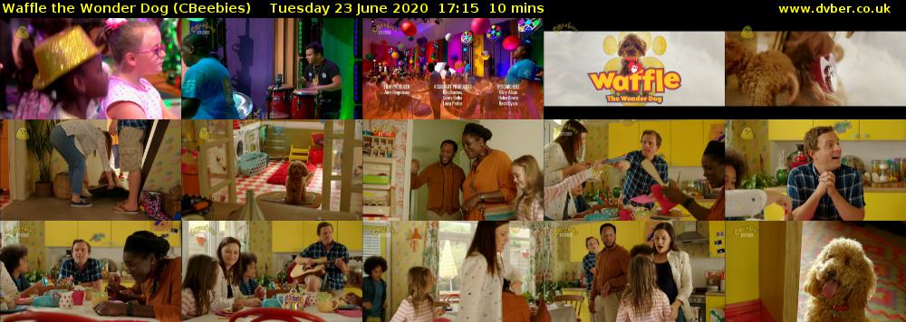 Waffle the Wonder Dog (CBeebies) Tuesday 23 June 2020 17:15 - 17:25