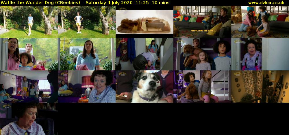 Waffle the Wonder Dog (CBeebies) Saturday 4 July 2020 11:25 - 11:35