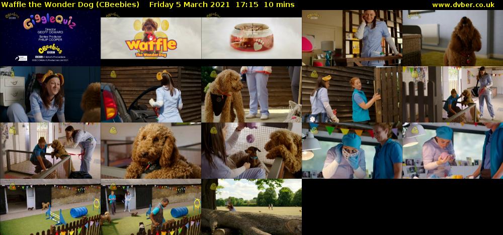 Waffle the Wonder Dog (CBeebies) Friday 5 March 2021 17:15 - 17:25