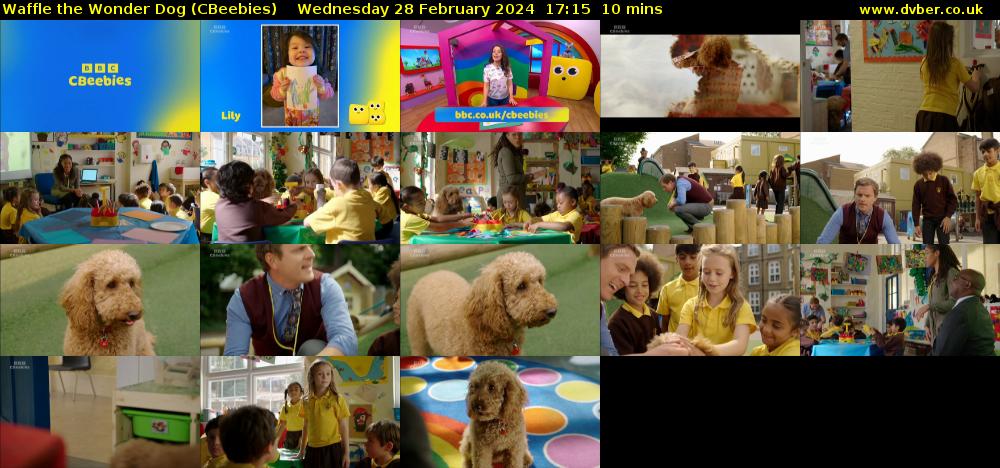 Waffle the Wonder Dog (CBeebies) Wednesday 28 February 2024 17:15 - 17:25